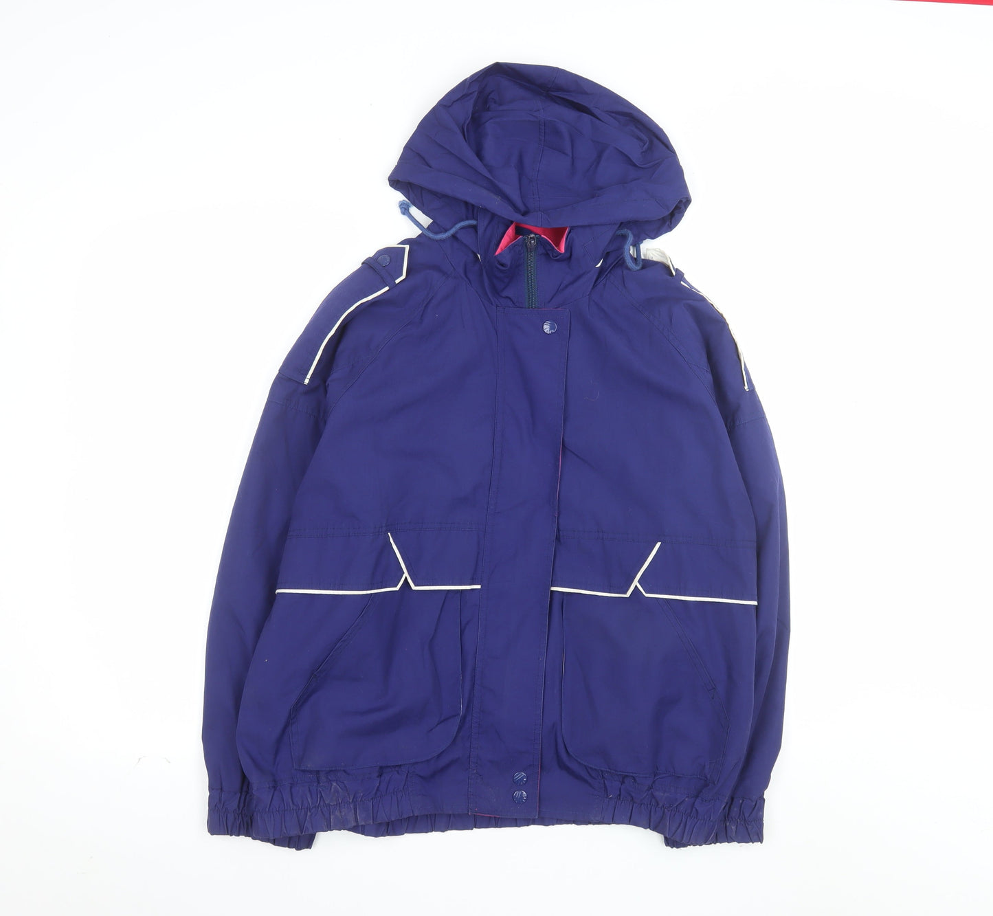 YMO by Alto Sportswear Womens Blue M Windbreaker Jacket Hooded