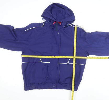 YMO by Alto Sportswear Womens Blue M Windbreaker Jacket Hooded