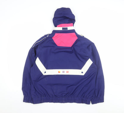 YMO by Alto Sportswear Womens Blue M Windbreaker Jacket Hooded