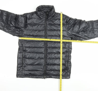 CAMP7 Men's Black Puffer Jacket Medium Lightweight Down Outdoor