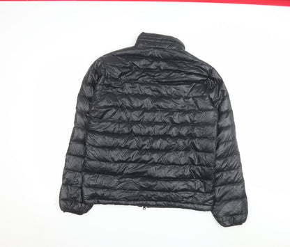 CAMP7 Men's Black Puffer Jacket Medium Lightweight Down Outdoor