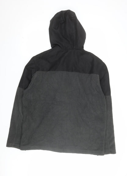 Snozu Men’s Grey XL Full Zip Hooded Fleece Jacket