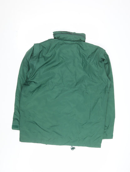 Spalding Men's Green Polyamide Parka Jacket Size M Outdoor Coat