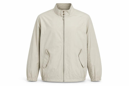 Sears Men’s Beige Full Zip Polyester Jacket Size L 44in Casual
