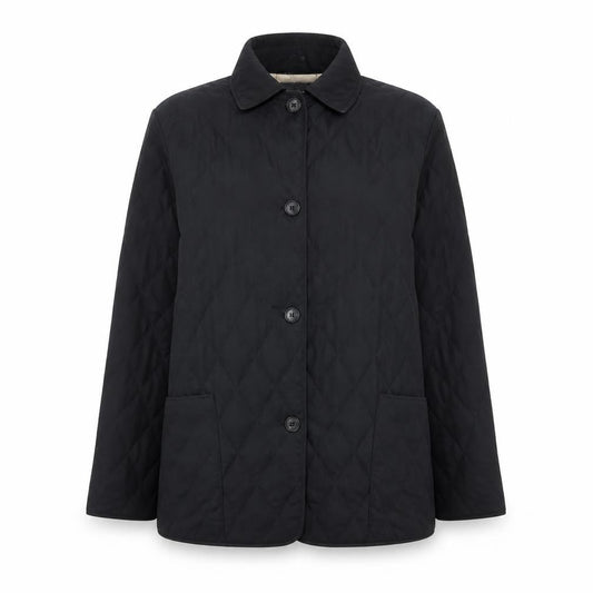Jones New York Country Women’s Black Quilted Mid-Length Jacket S