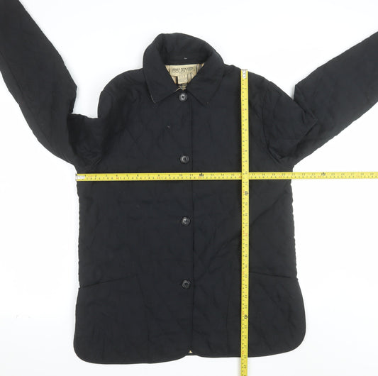 Jones New York Country Women’s Black Quilted Mid-Length Jacket S