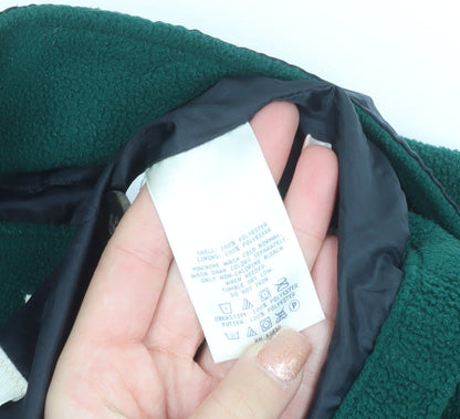 Lands' End Teens Green Fleece Lined Mid-Length Casual Jacket Size S