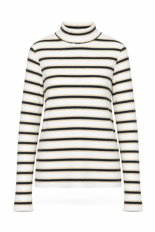 Mint Velvet Women's Multicoloured Striped Roll Neck Jumper Size M