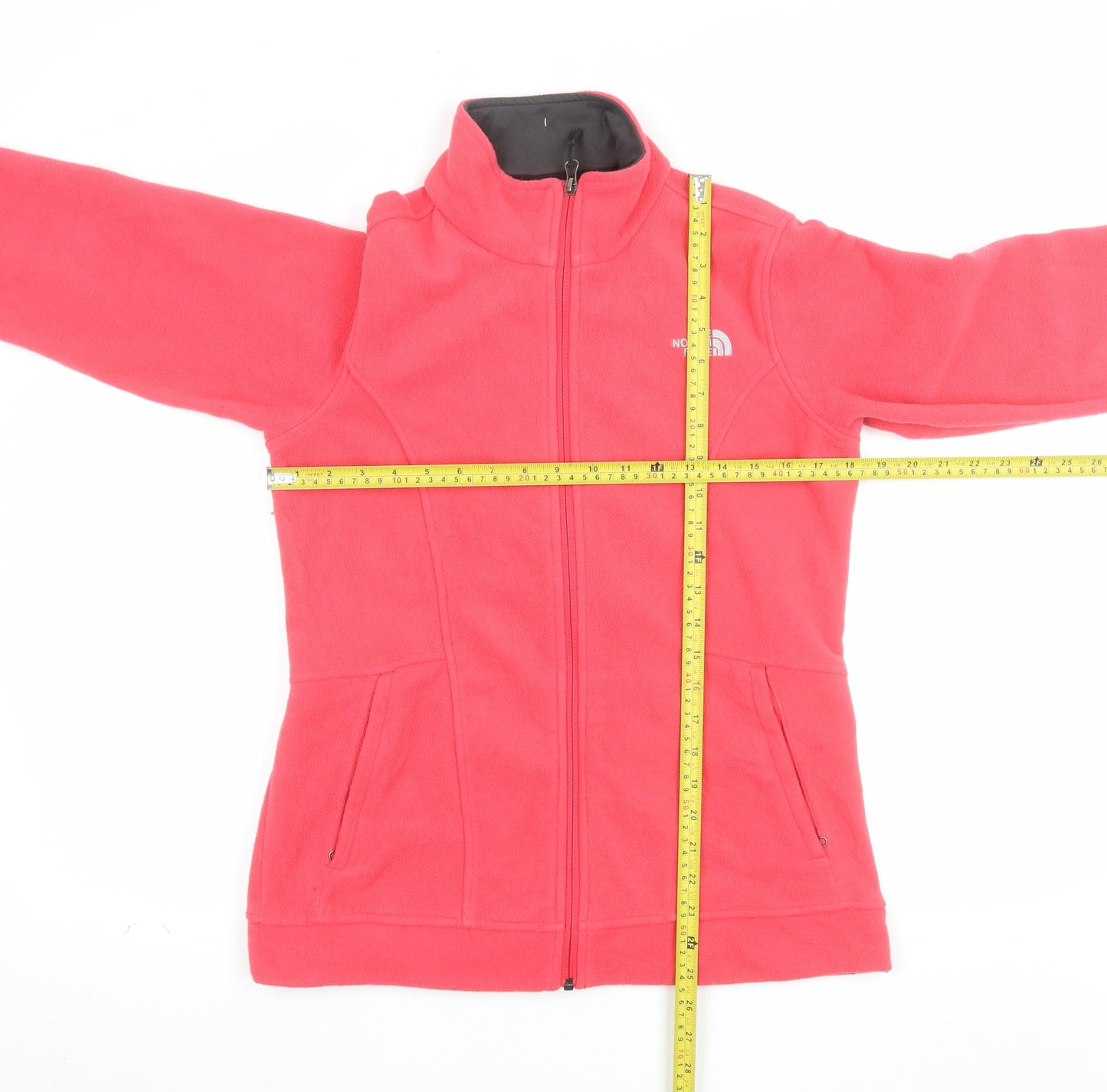 The North Face Womens Pink Full Zip Fleece Sweatshirt Size M