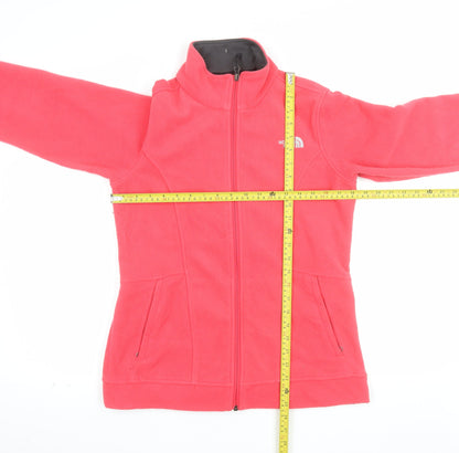 The North Face Womens Pink Full Zip Fleece Sweatshirt Size M