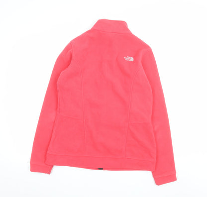 The North Face Womens Pink Full Zip Fleece Sweatshirt Size M