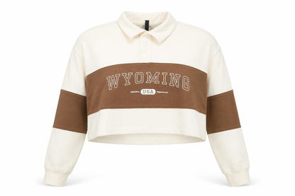 H&M Divided Women's Beige Brown Pullover Collared Sweatshirt XL