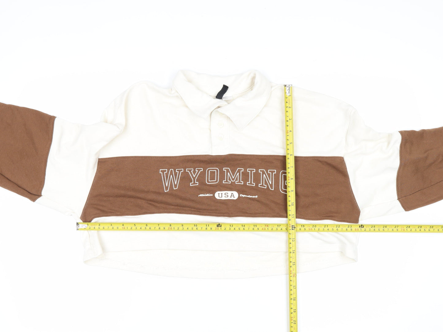 H&M Divided Women's Beige Brown Pullover Collared Sweatshirt XL