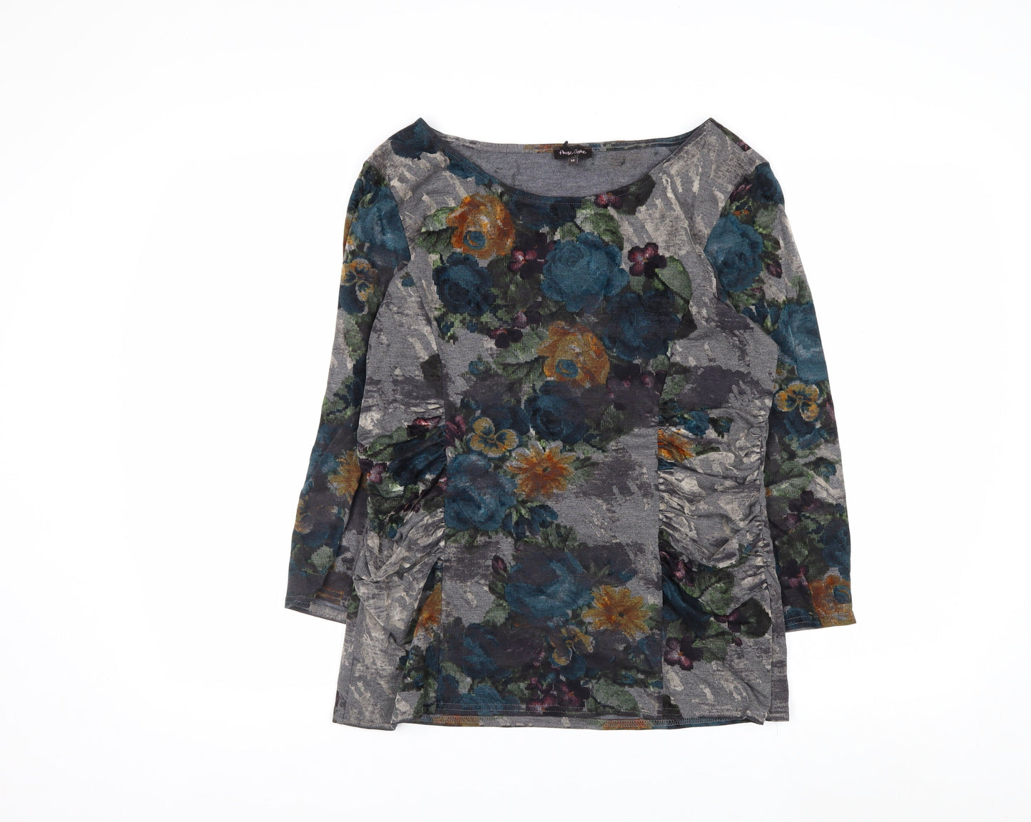 Phase Eight Women’s Multicoloured Floral Tunic Top Size 14 3/4 Sleeve