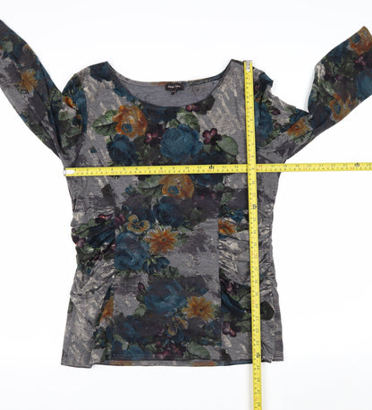 Phase Eight Women’s Multicoloured Floral Tunic Top Size 14 3/4 Sleeve