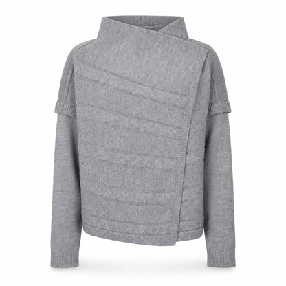 Marks and Spencer Per Una Women's Grey Size 8 Roll Neck Jumper