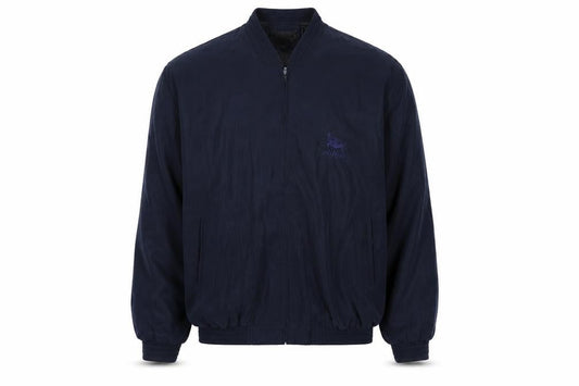 ALLYER Men's Blue 2XL Polyester Bomber Jacket