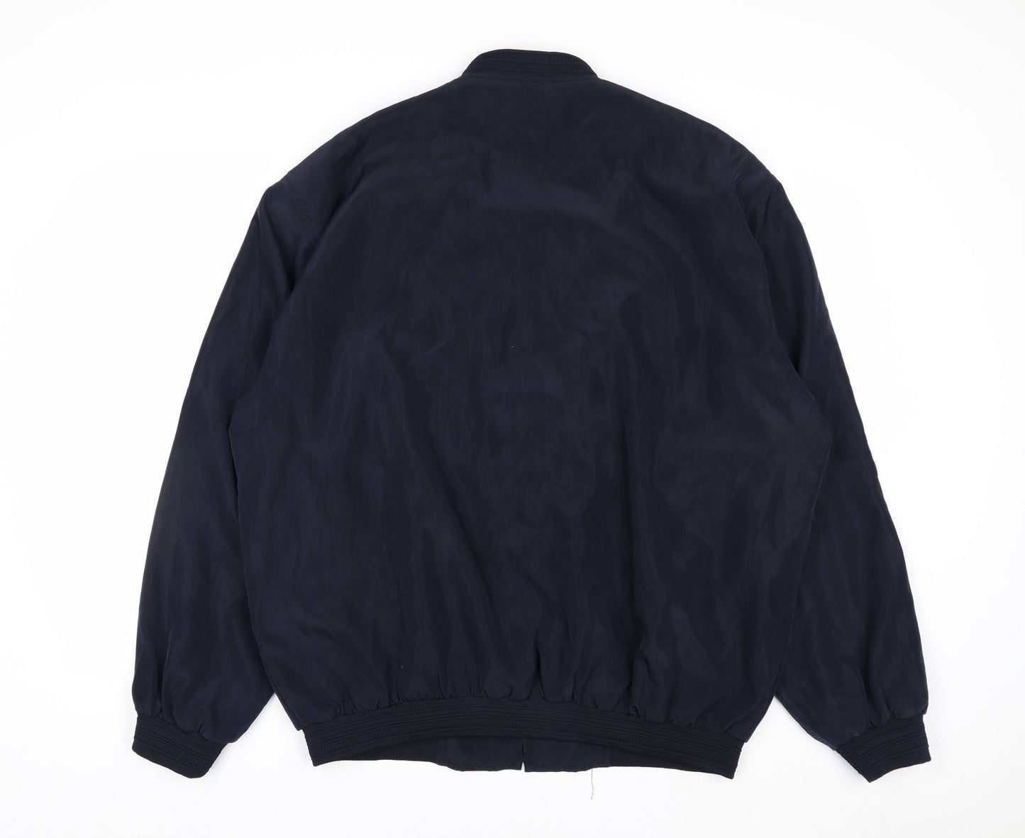 ALLYER Men's Blue 2XL Polyester Bomber Jacket