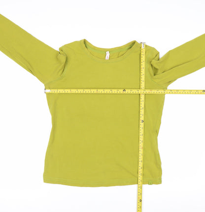 Next Women’s Green Long Sleeve Cotton T-Shirt Size 14