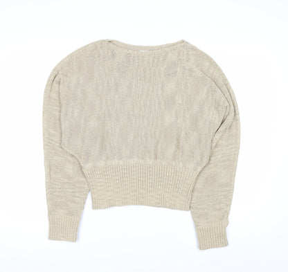 Marks and Spencer Women’s Beige Lightweight Knit Jumper Size S