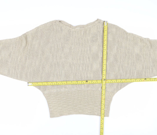 Marks and Spencer Women’s Beige Lightweight Knit Jumper Size S