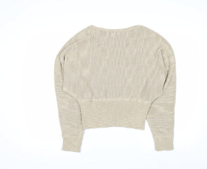 Marks and Spencer Women’s Beige Lightweight Knit Jumper Size S