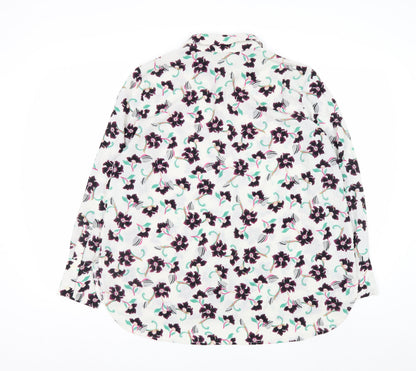 Next Women's Multicoloured Floral Button-Up Shirt Size 20