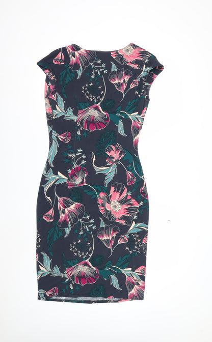 Marks and Spencer Per Una Women’s Multicoloured Floral Bodycon Dress Size 10
