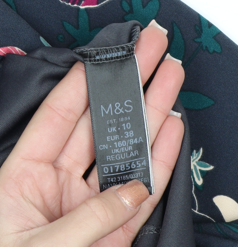 Marks and Spencer Per Una Women’s Multicoloured Floral Bodycon Dress Size 10