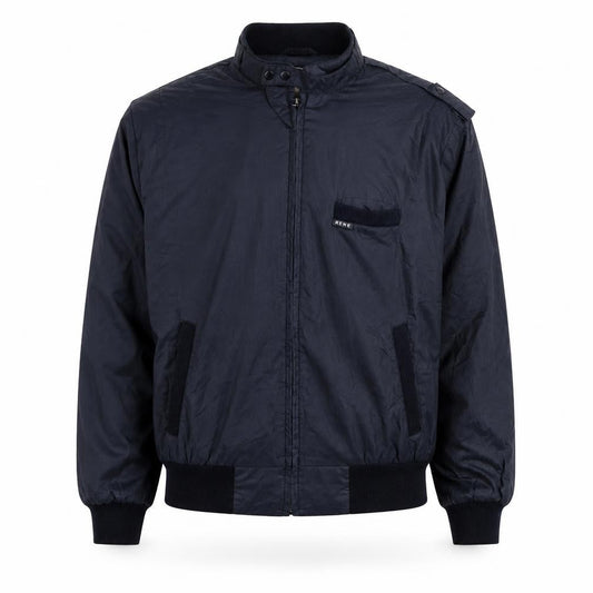 Rene de France Men's Black XL Bomber Jacket Classic Style