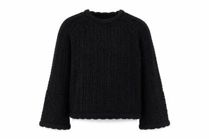 Marks & Spencer Per Una Women’s Black Chunky Knit Jumper Size S