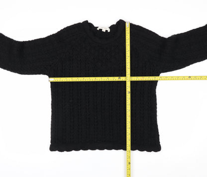 Marks and Spencer Per Una Women’s Black Chunky Knit Jumper Size S