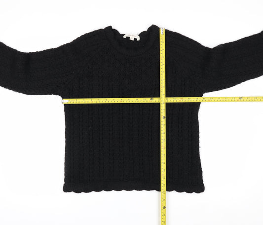 Marks and Spencer Per Una Women’s Black Chunky Knit Jumper Size S