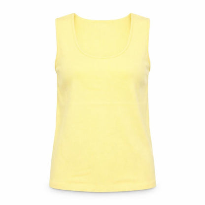 White Stag Women's Yellow Sleeveless Knit Jumper Size S