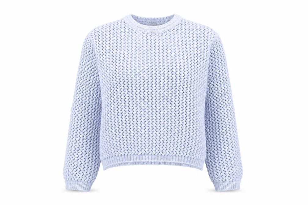 Marks & Spencer Women’s Blue Open-Knit Pullover Jumper XS