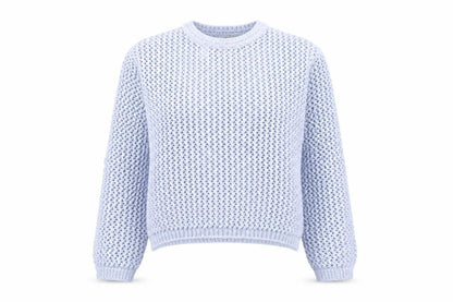 Marks & Spencer Women’s Blue Open-Knit Pullover Jumper XS