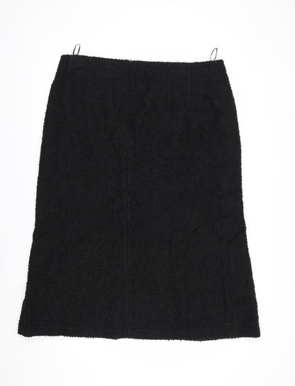 Marks and Spencer Womens Black Knee Length Pencil Skirt Size 20