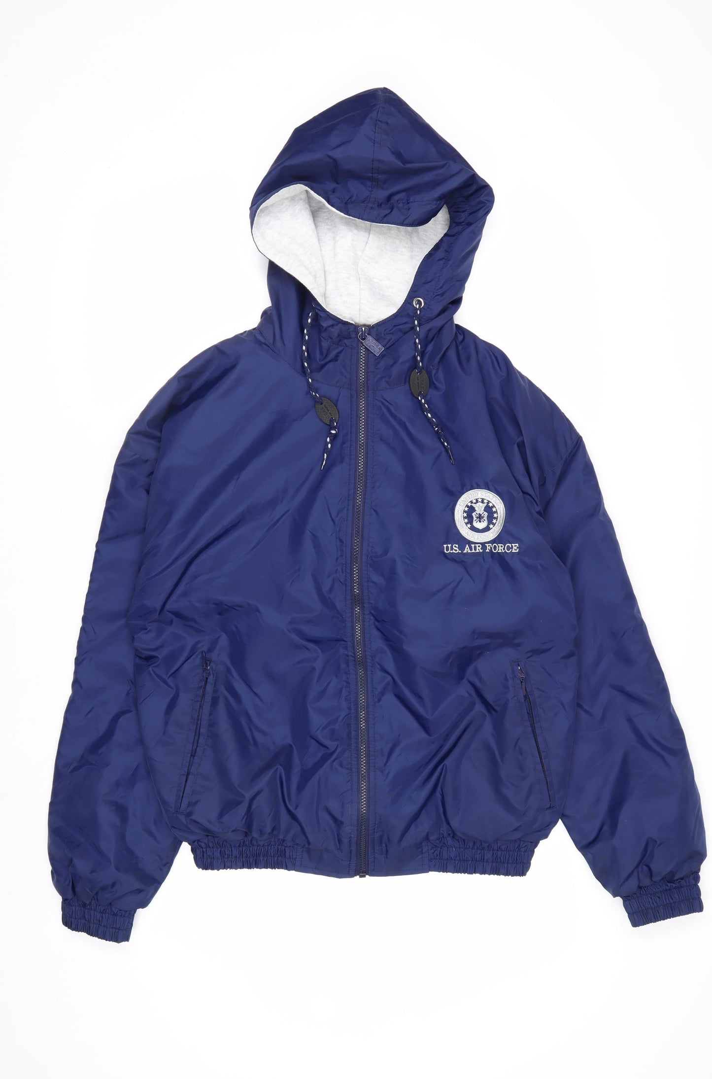Gear For Sports Men Blue Hooded Windbreaker Jacket S