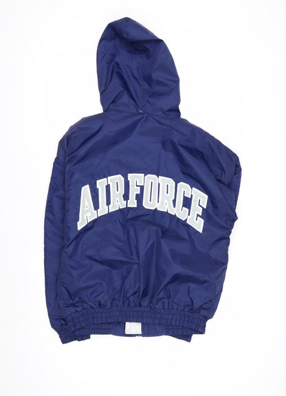 Gear For Sports Men Blue Hooded Windbreaker Jacket S