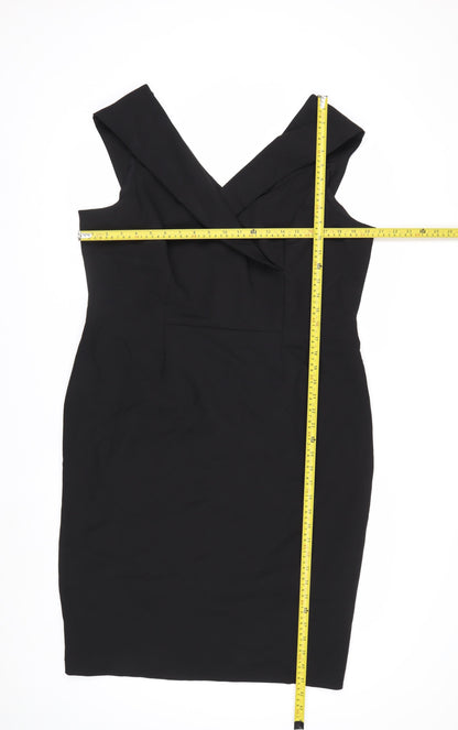 Marks and Spencer Women’s Black Size 18 Sleeveless Sheath Dress