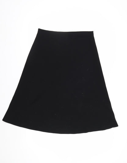Marks and Spencer Women's Black A-Line Knee Length Skirt Size 10