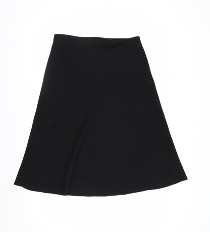 Marks and Spencer Women's Black A-Line Knee Length Skirt Size 10