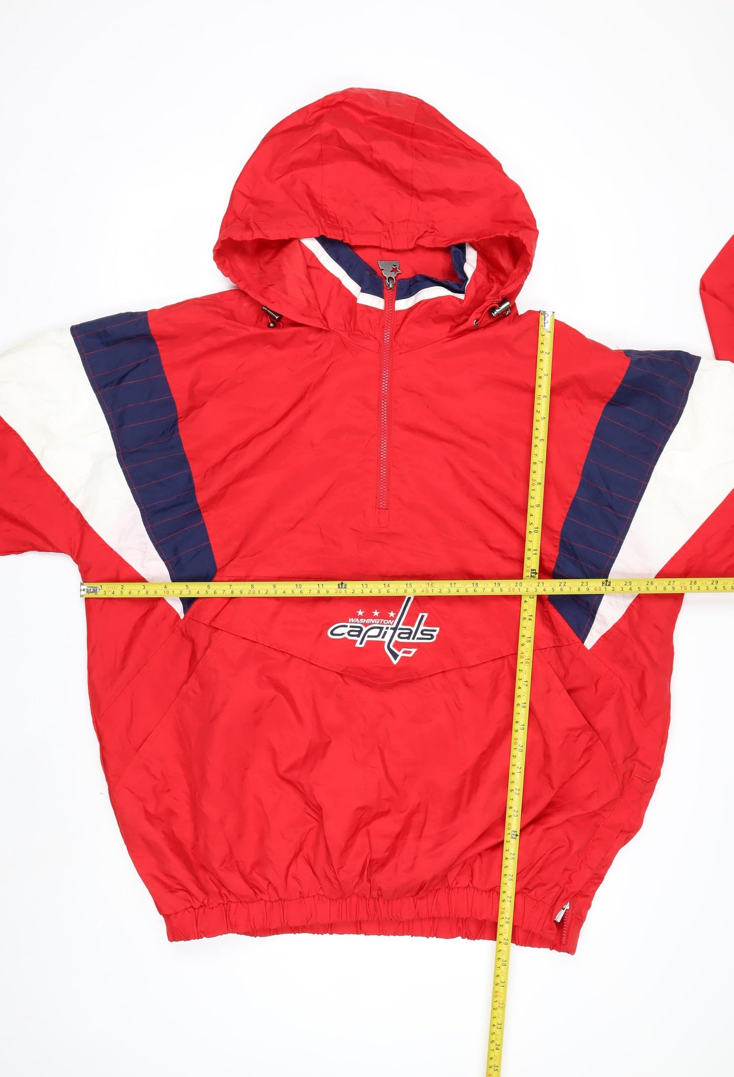 Starter Mens Red 2XL Windbreaker Hooded Washington Capitals Jacket