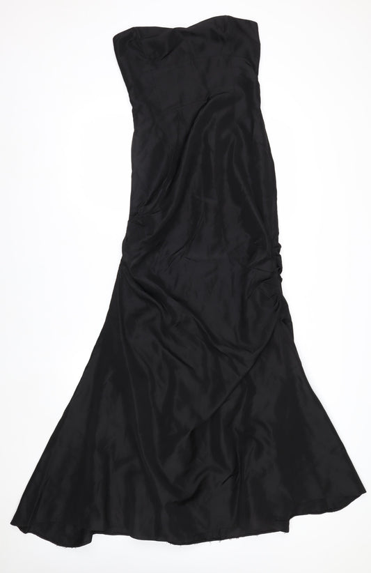 Fred Sun Women's Black Size 10 Strapless Mermaid Evening Dress