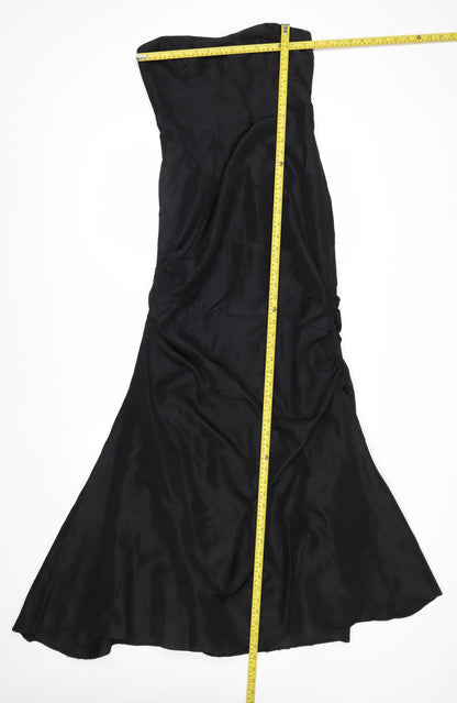 Fred Sun Women's Black Size 10 Strapless Mermaid Evening Dress