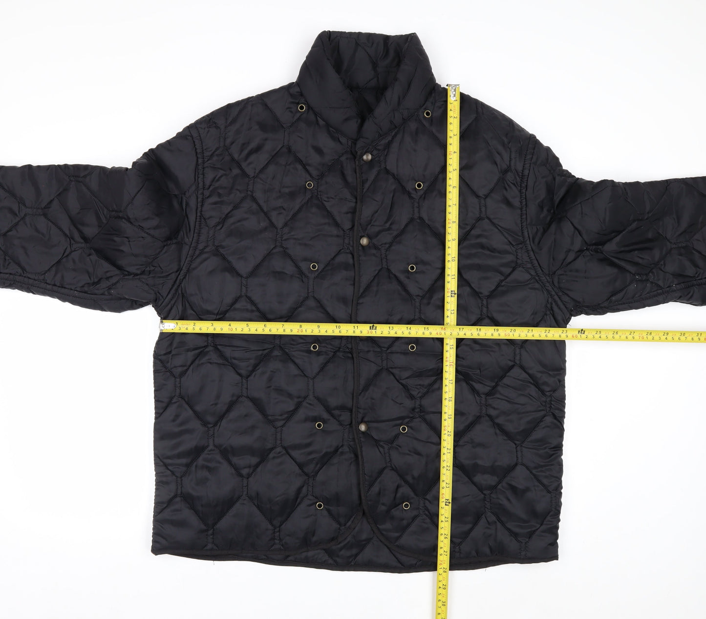 Aquarium Clothing Men's Black Quilted Mid-Length Jacket Size 52 Regular