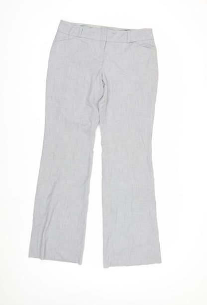 The Limited Women's Grey Drew Fit Trousers Size 6 Polyester Blend