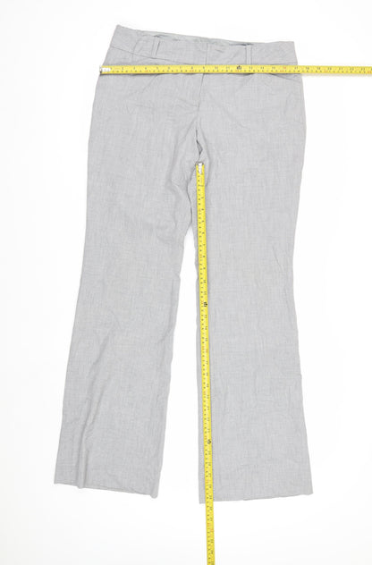 The Limited Women's Grey Drew Fit Trousers Size 6 Polyester Blend