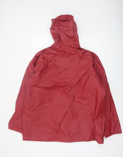 Misty Harbor Women Red XL Waterproof Hooded Rain Coat Jacket