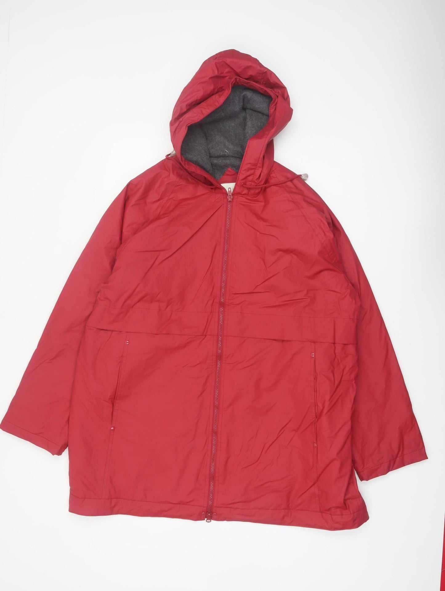 Misty Harbor Women's Red Hooded Waterproof Jacket L Polyester